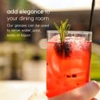 Clear 9 oz Juice Glasses (set of 6)